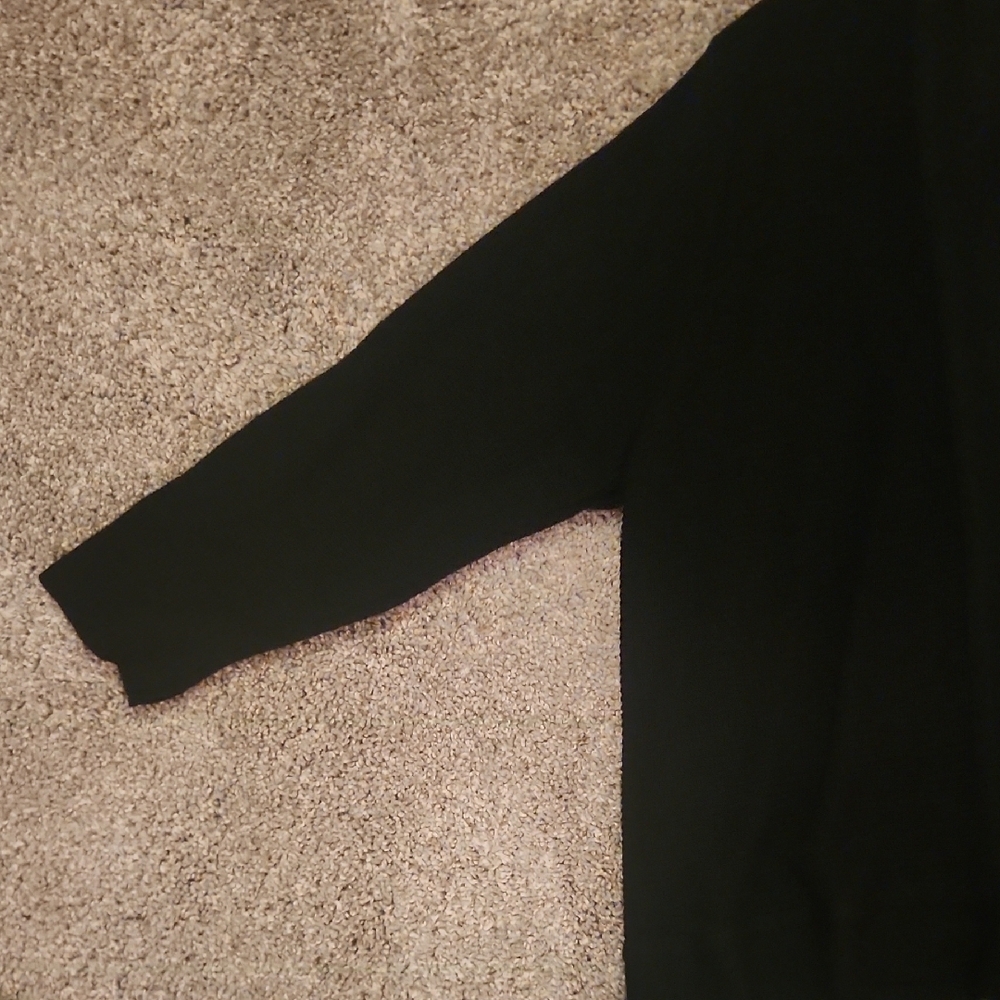Worthington Women's NWT lightweight 3/4 Sleeve Black Cardigan with Tie Detail - Picture 5 of 6